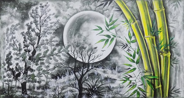 THE BAMBOO AND THE MOON  by ASP ARTS